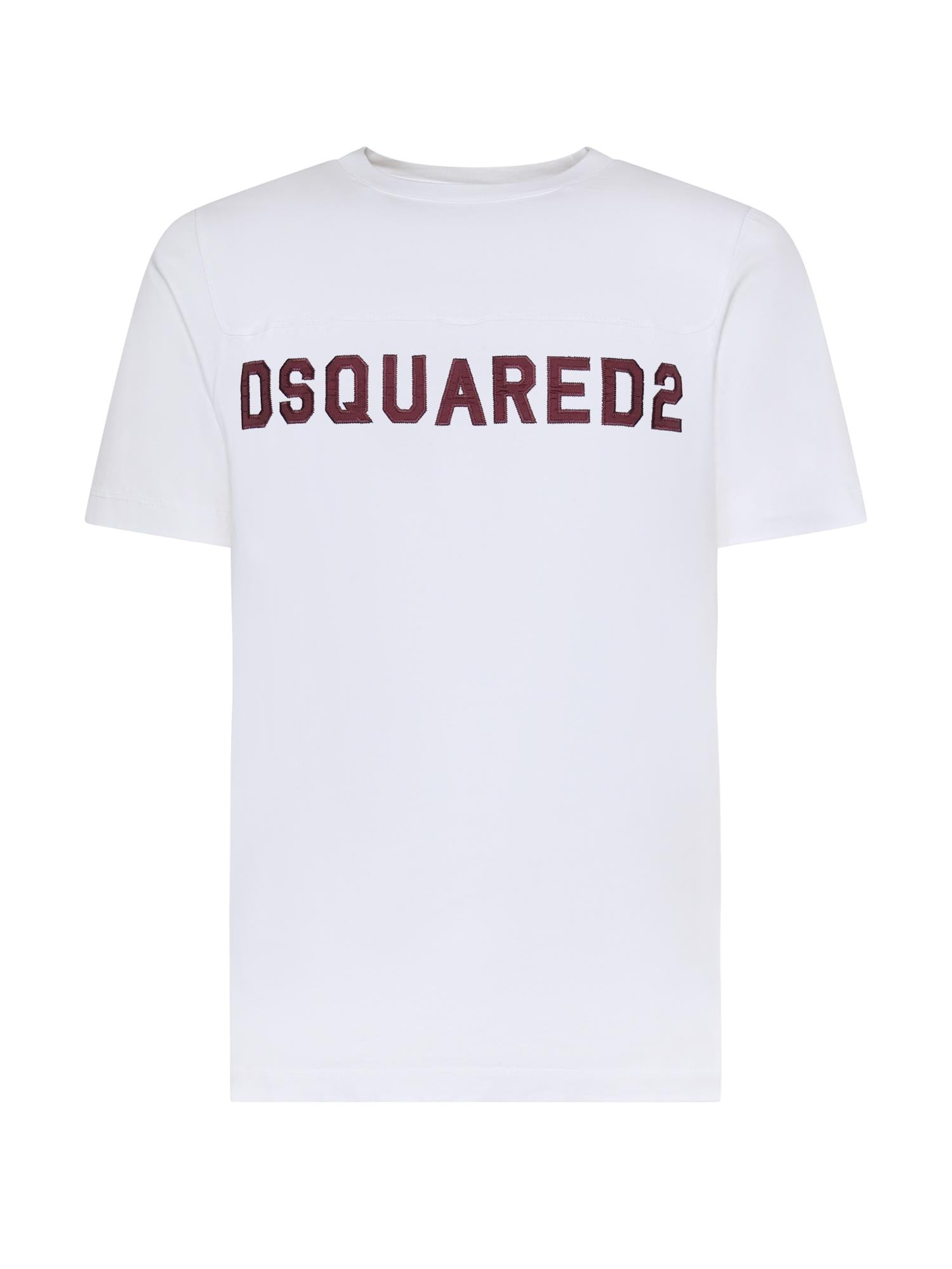 T-shirt in jersey con logo S74GD1527 D20108100 DSQUARED2 
