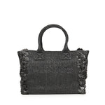 Borsa shopper media Beach in rafia con logo e nappine 106673 A39YZ99Q PINKO 