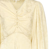 Abito lungo increspato in jacquard di seta CHC25ARO31115 753 CHLOÉ 