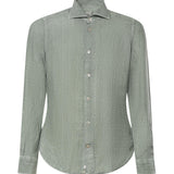 Camicia Dandy in lino M75CAMH11TET0I026 07NN ELEVENTY 