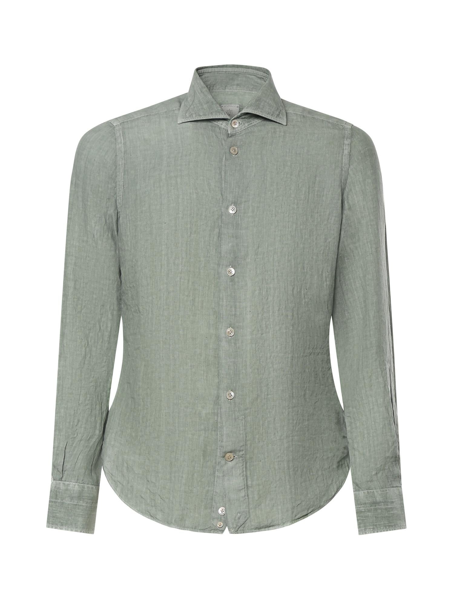 Camicia Dandy in lino M75CAMH11TET0I026 07NN ELEVENTY 