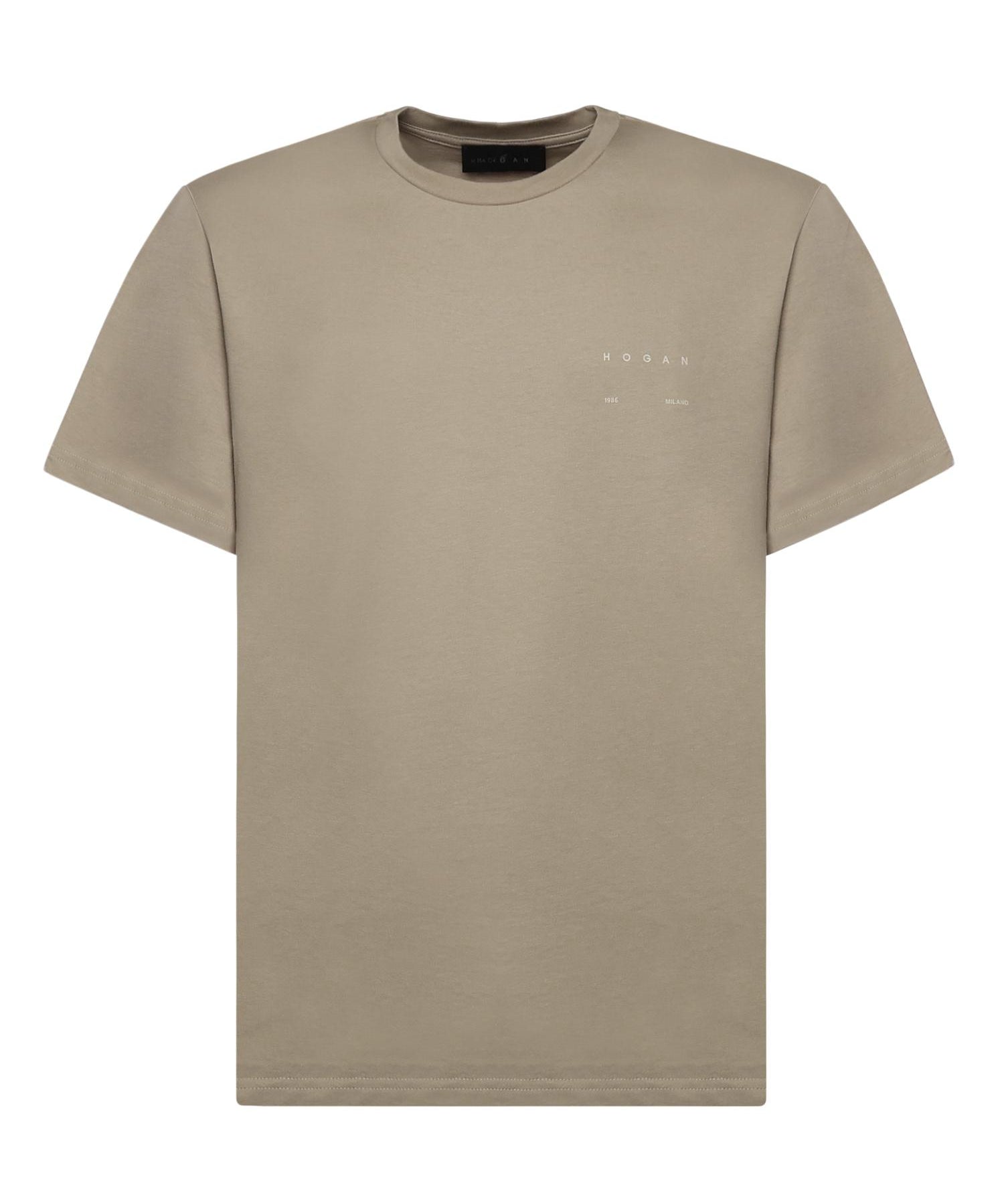 T-shirt in cotone con logo KQMB3522360ZFV C004 HOGAN 