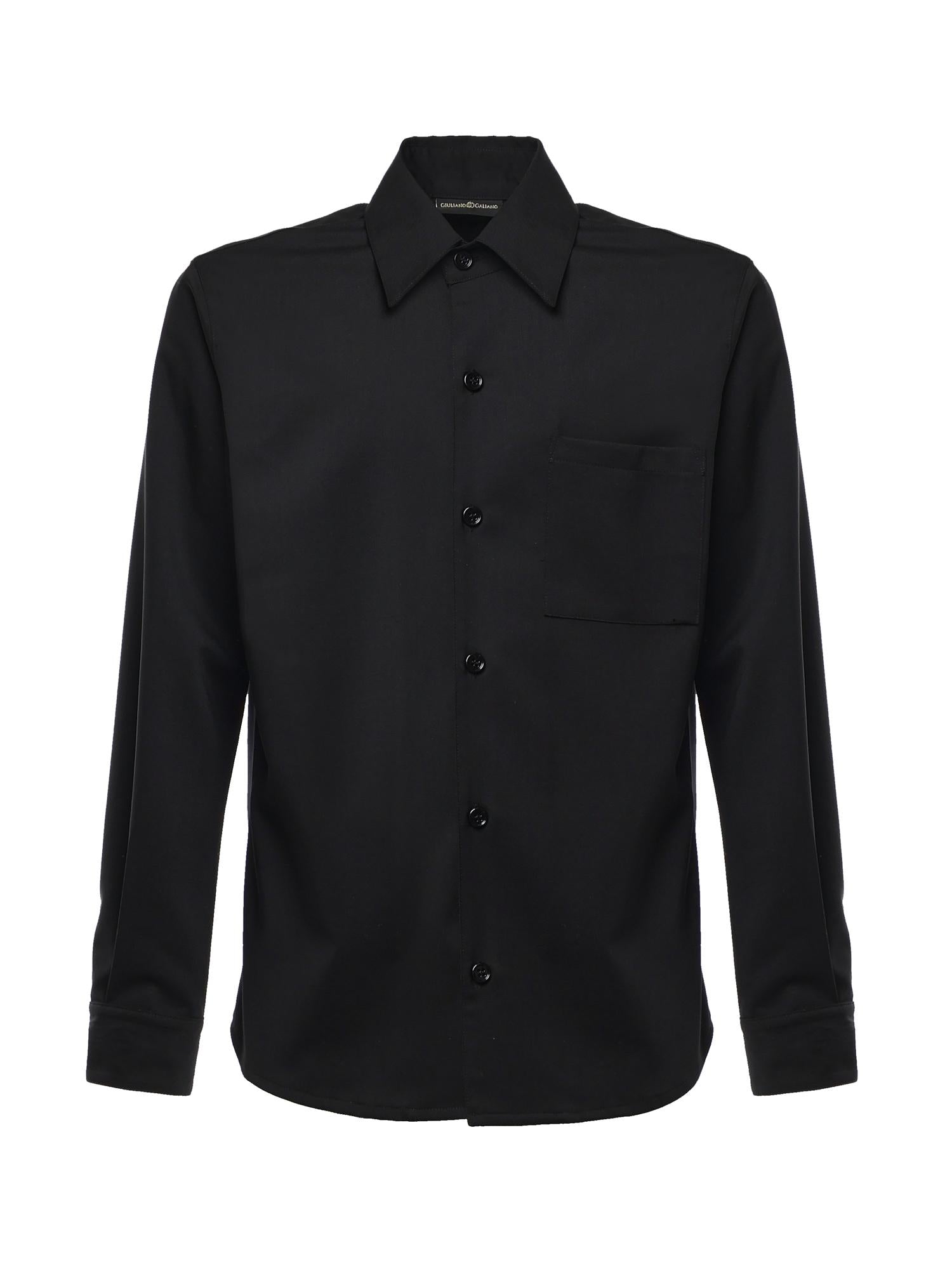 Camicia in misto cotone GABRY NERO GIULIANO GALIANO 