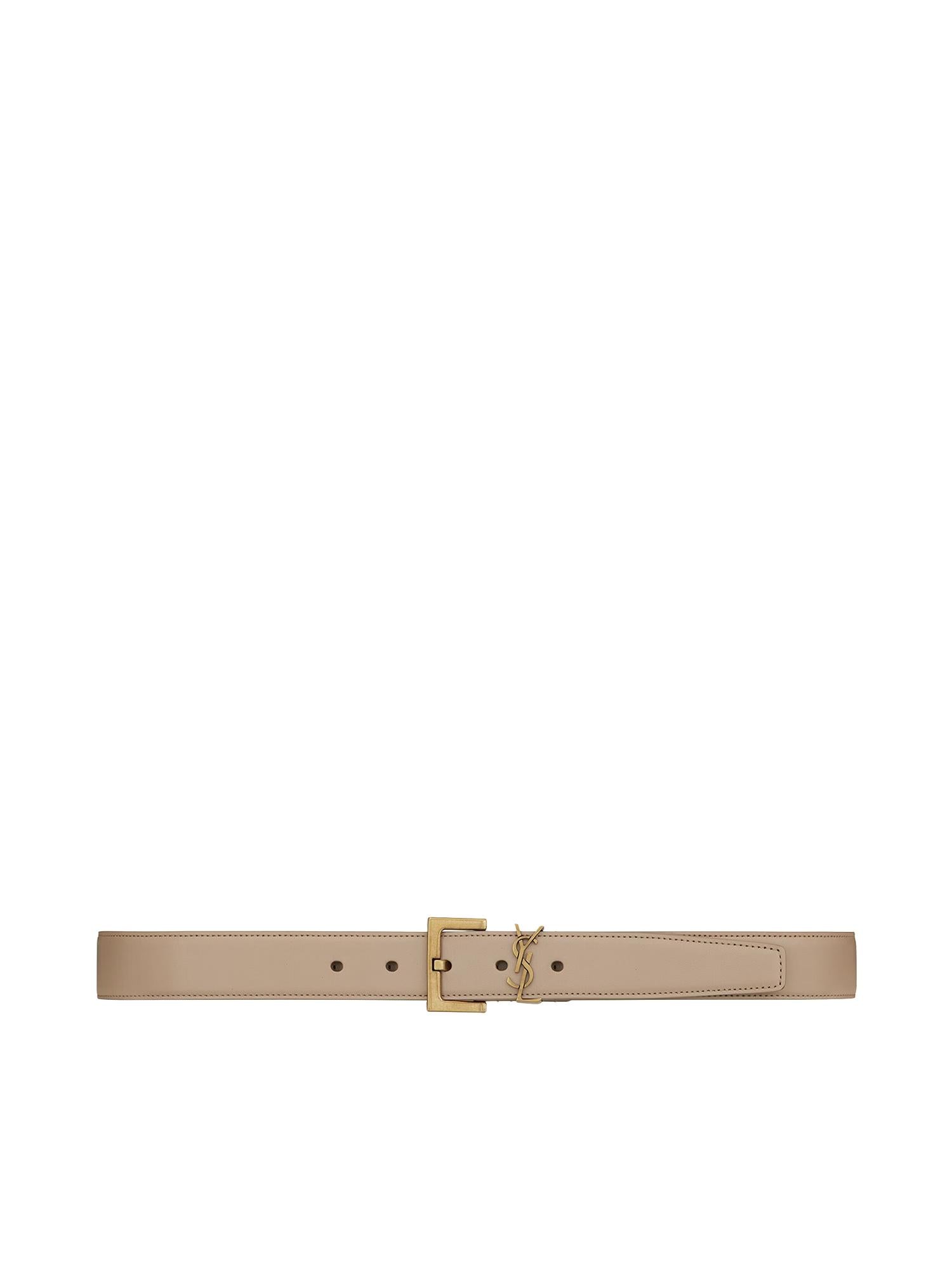 Cintura Cassandre in pelle lucida<BR/> 634437 BOO0W2721 SAINT LAURENT 