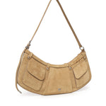 Borsa a spalla Pocket Body Bag in suede con tasche 106865 A0F6L22O PINKO 