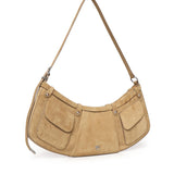 Borsa a spalla Pocket Body Bag in suede con tasche 106865 A0F6L22O PINKO 