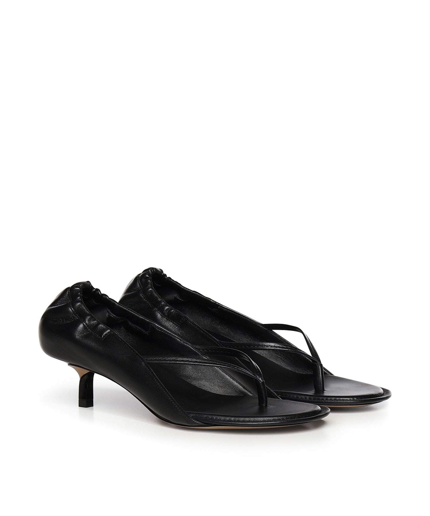 Sandali infradito con tacco in nappa FOW00204AC27L26 990 JACQUEMUS 