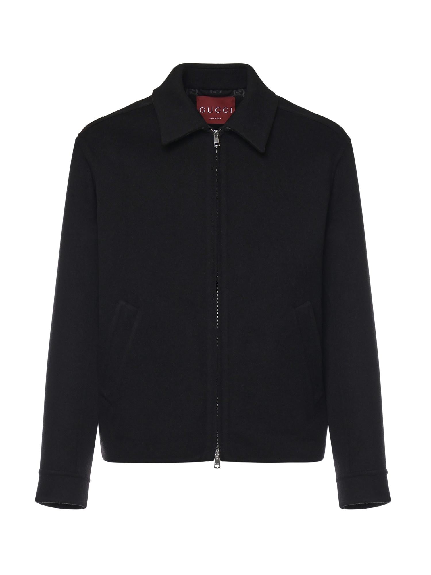 Giacca in lana double con zip 794813 Z7AON1120 GUCCI 
