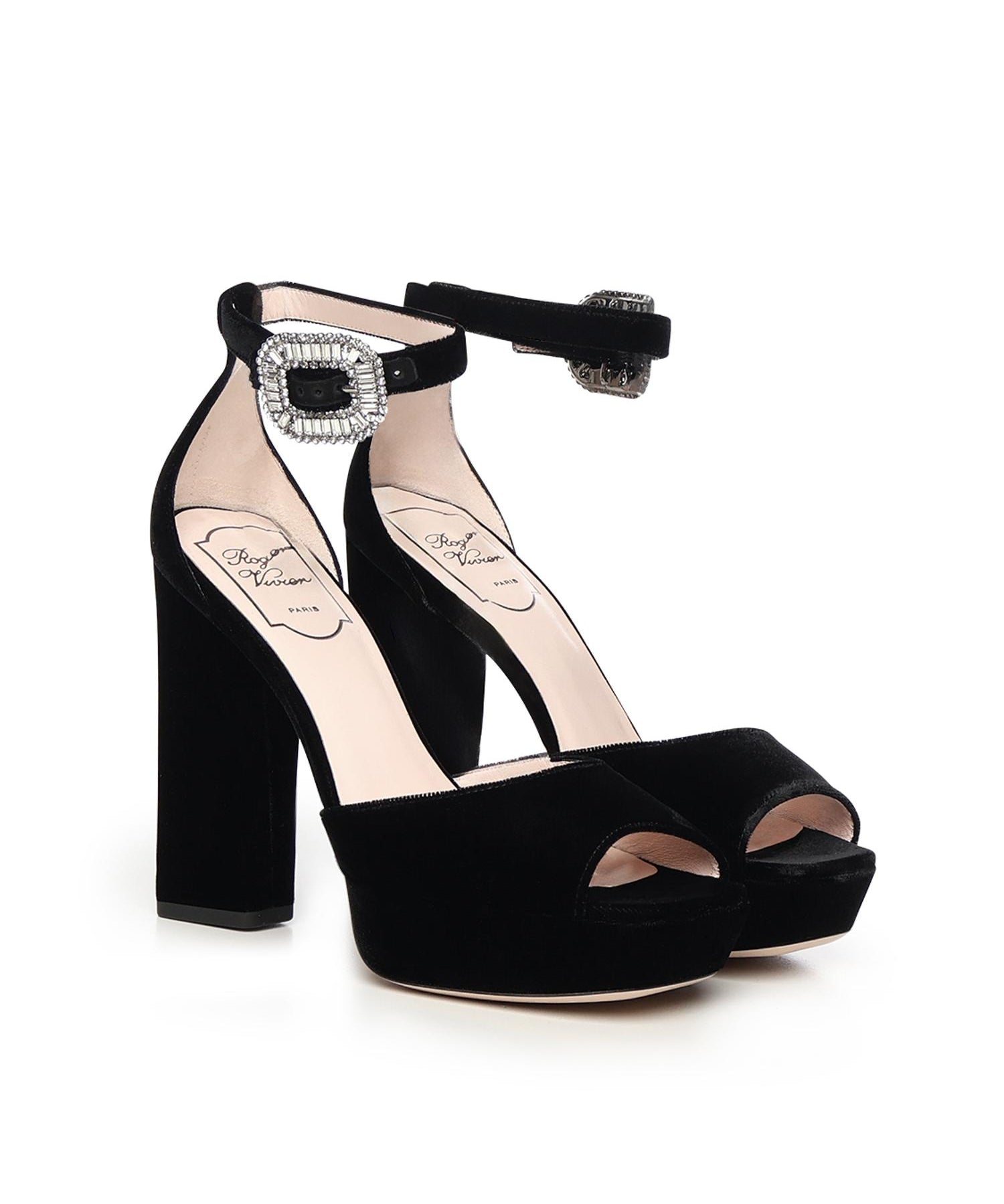 Sandali Platform in velluto RVW57242950CFE B999 ROGER VIVIER 