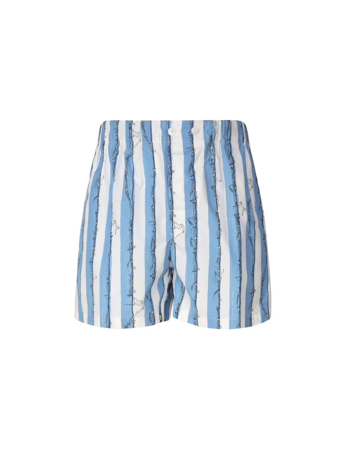 Shorts in cotone stampato<BR/> 761327 V3PX04257 BOTTEGA VENETA 