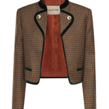 Giacca cropped in lana pied de poule 8B3CE5C0 A0KD8Q VALENTINO GARAVANI 