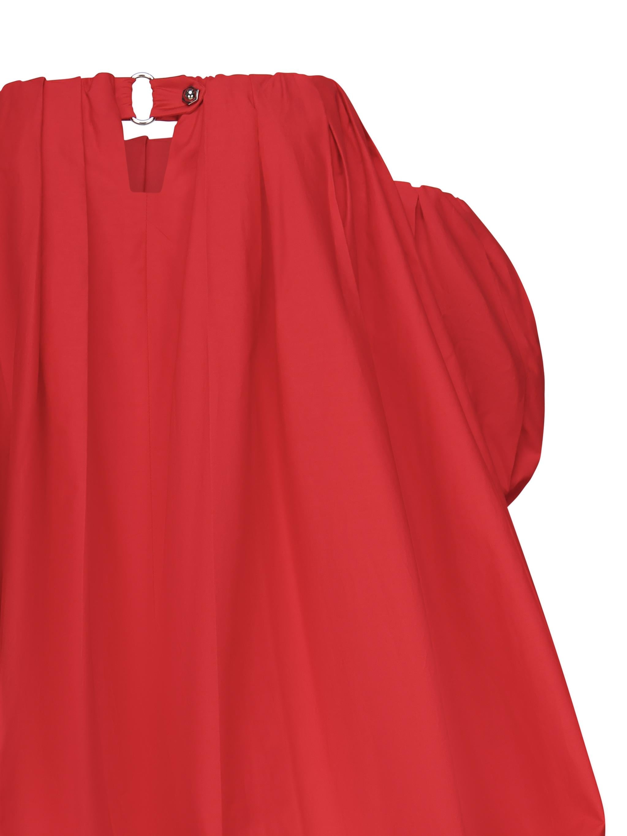 Mini abito a palloncino in popeline 105211 A2LDRA1 PINKO 