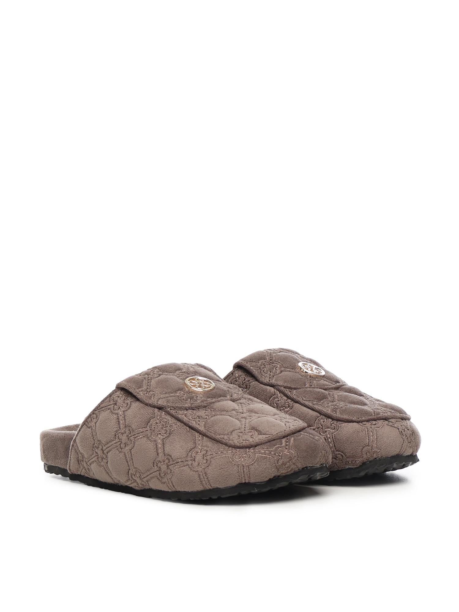 Slipper Keira con logo<BR/> 73SC9FU01VEL KEIRA SHOESTAUPE V° 73 