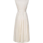 Abito con gonna a campana 3711 B 4002VANIGLIA SCARLETT G 