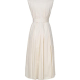 Abito con gonna a campana 3711 B 4002VANIGLIA SCARLETT G 