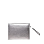 Bustina in pelle metalizzata con logo 104820 A2O9KZ7E PINKO 