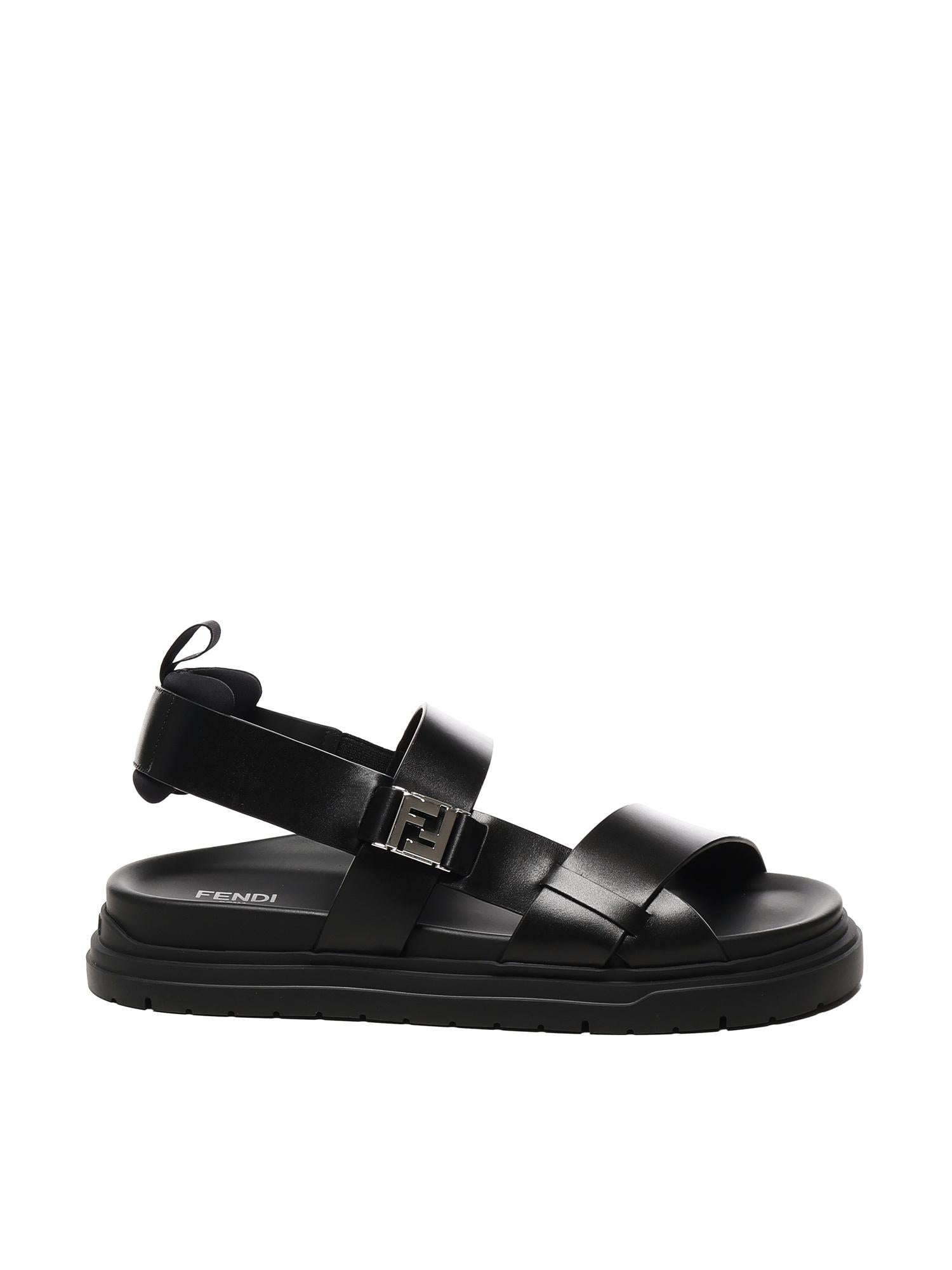 Sandali FF in pelle 7X1771 SN1F0ABB FENDI 