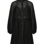 Mini abito in cotone e seta<BR/> 105278 A2M7Z99 PINKO 