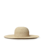 Cappello da sole in rafia e pelle di vitello K820SUHX04 2123 LOEWE 