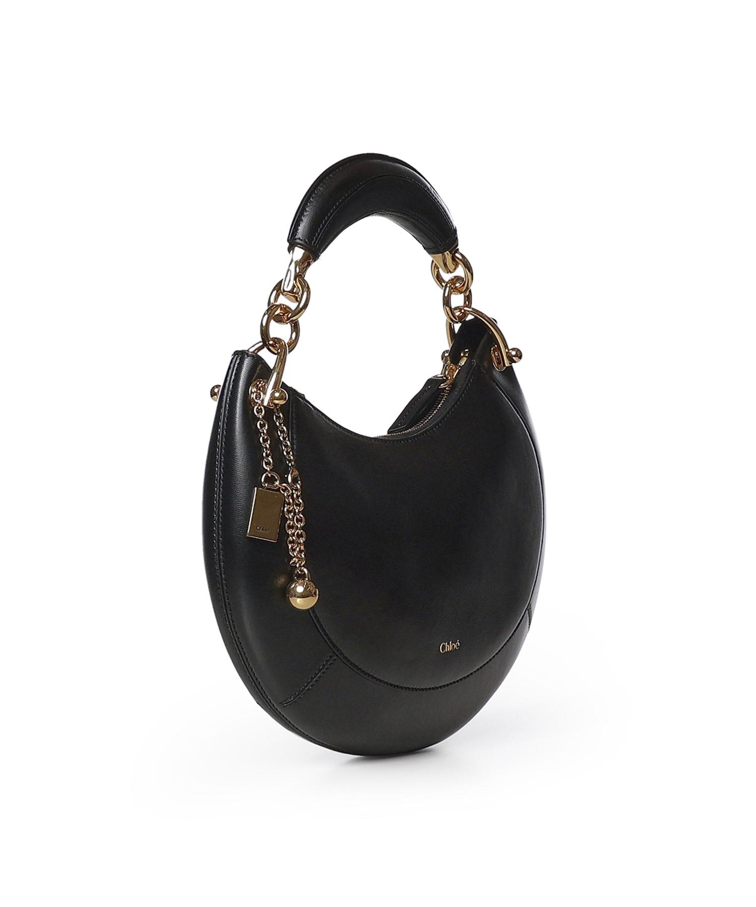 Borsa hobo Chloé Banana piccola in pelle CH26AS921S60 001 CHLOÉ 