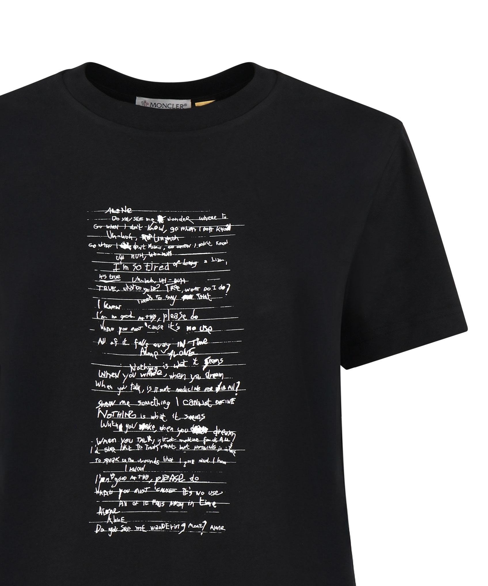 T-shirt Moncler X Willow Smith in cotone<BR/> J209T8C00002 89AHD999 MONCLER GENIUS 