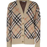 Cardigan con motivo check 8093491 B9368 BURBERRY 