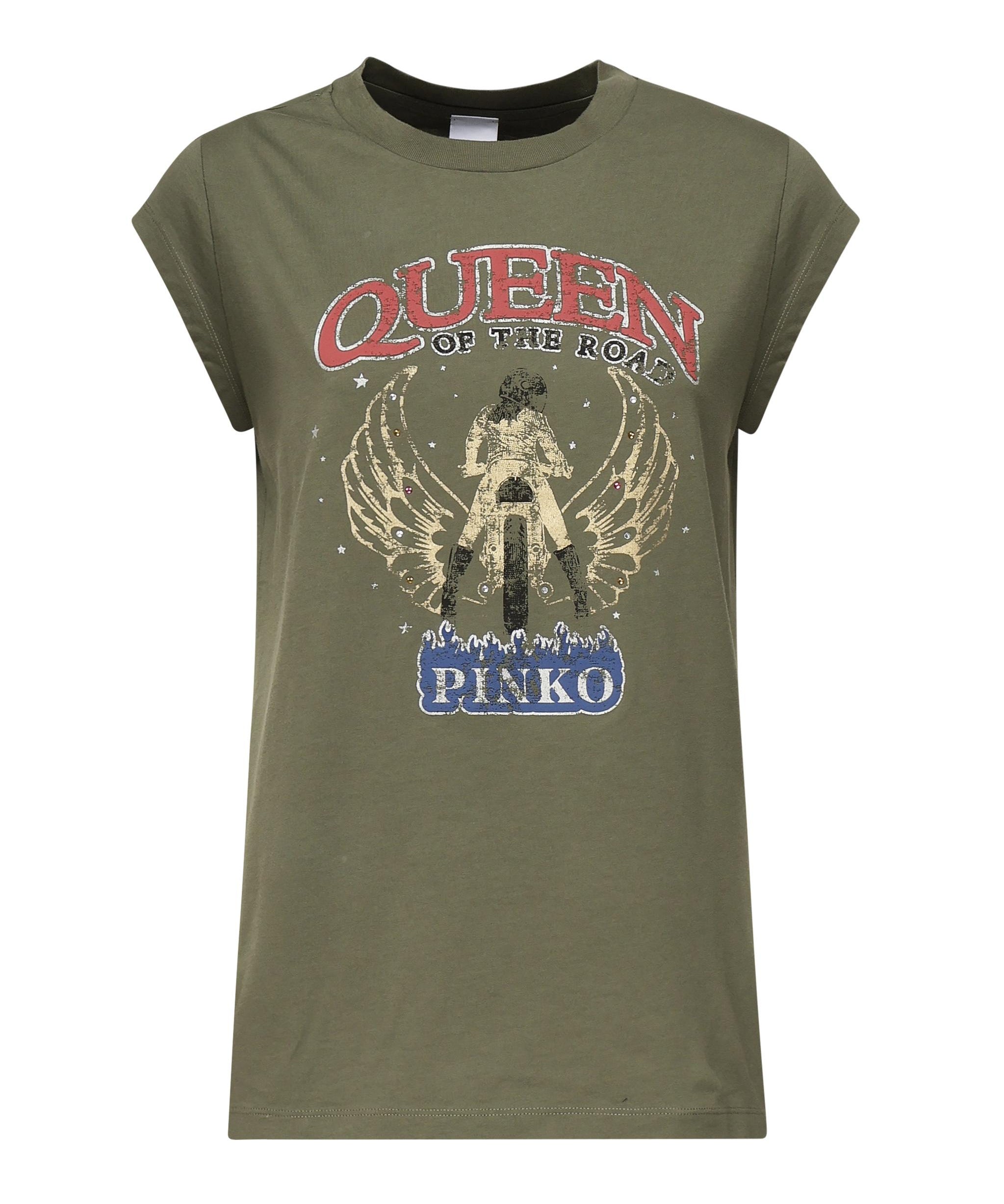 T-shirt con stampa 104603 A2DAV49 PINKO 