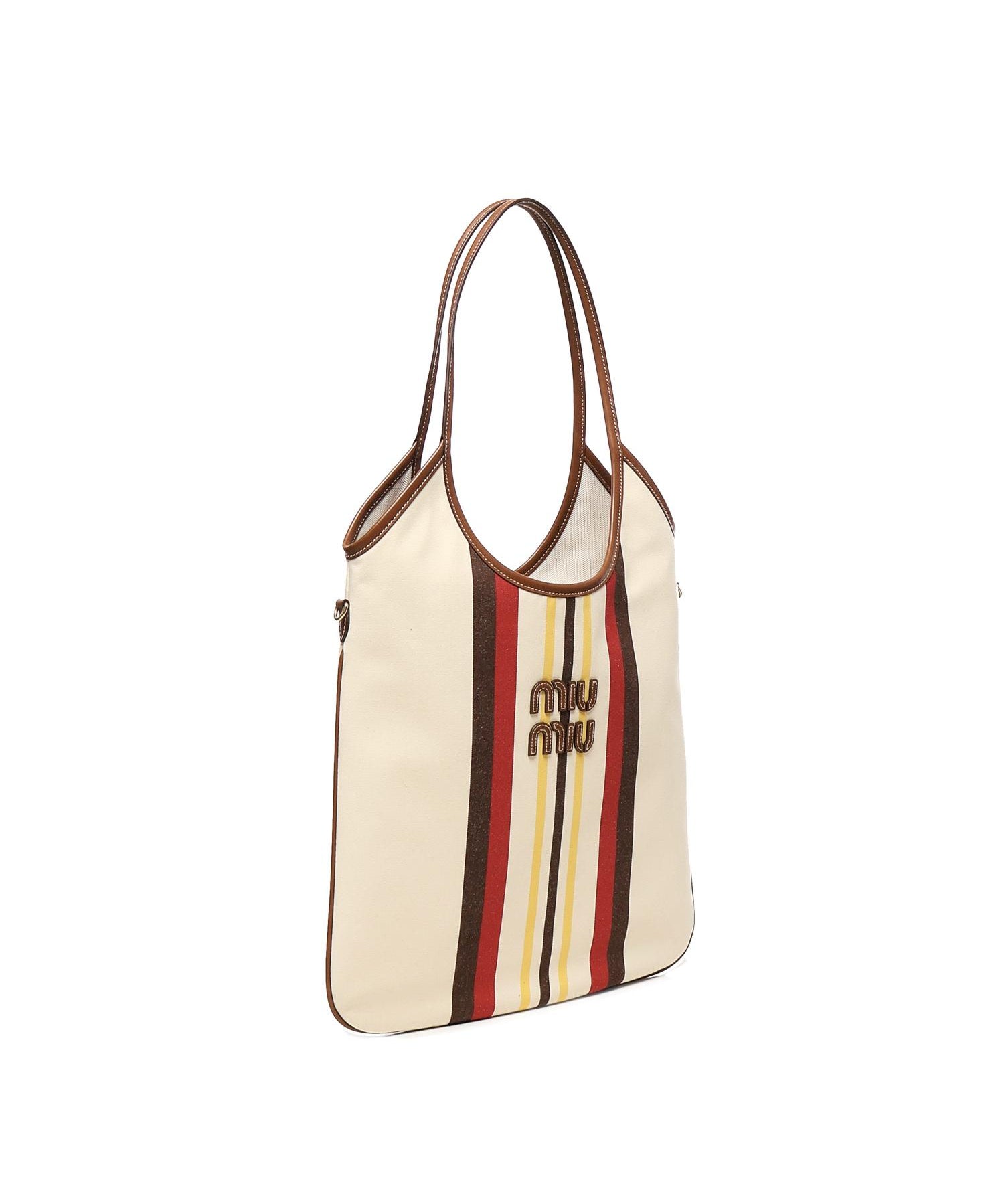 Borsa IVY in canvas e pelle 5BG231 2IBCF061W MIU MIU 