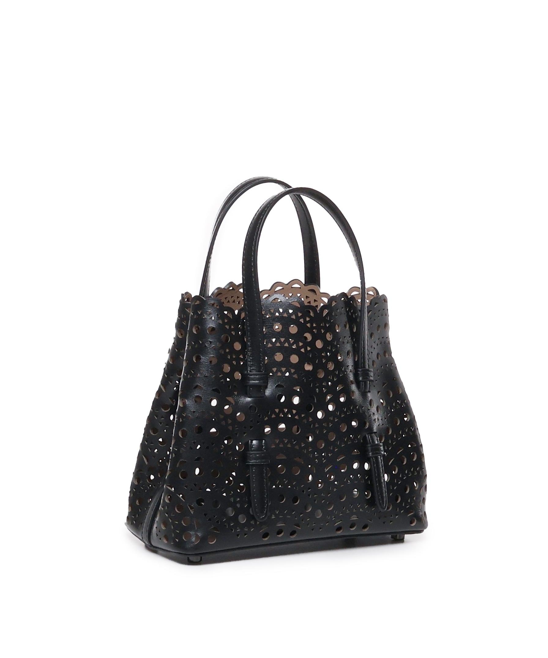 Borsa Mina 20 in pelle di vitello AA1S06720C0A44 999 ALAIA 