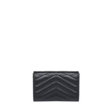 Portafogli envelope in grain de poudre 414404 BOW011000 SAINT LAURENT 