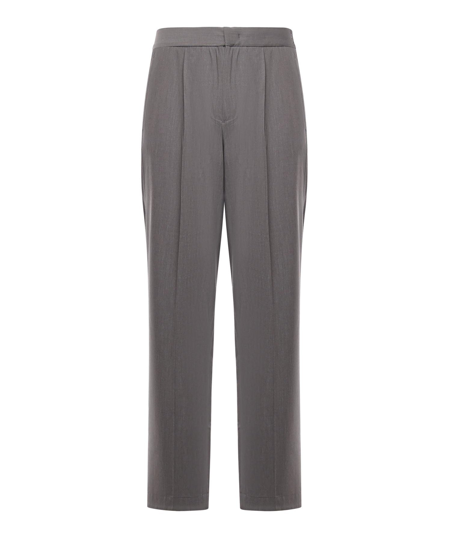 Pantaloni loose con pinces PT005V4 GRY BONSAI 