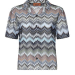 Camicia in viscosa chevron motivo snake DS26SJ03 BR014TS91RM MISSONI 