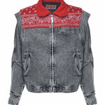 Giacca Cape in denim di cotone DFM09027DF121 BLUE WASH PDF CHANNEL 