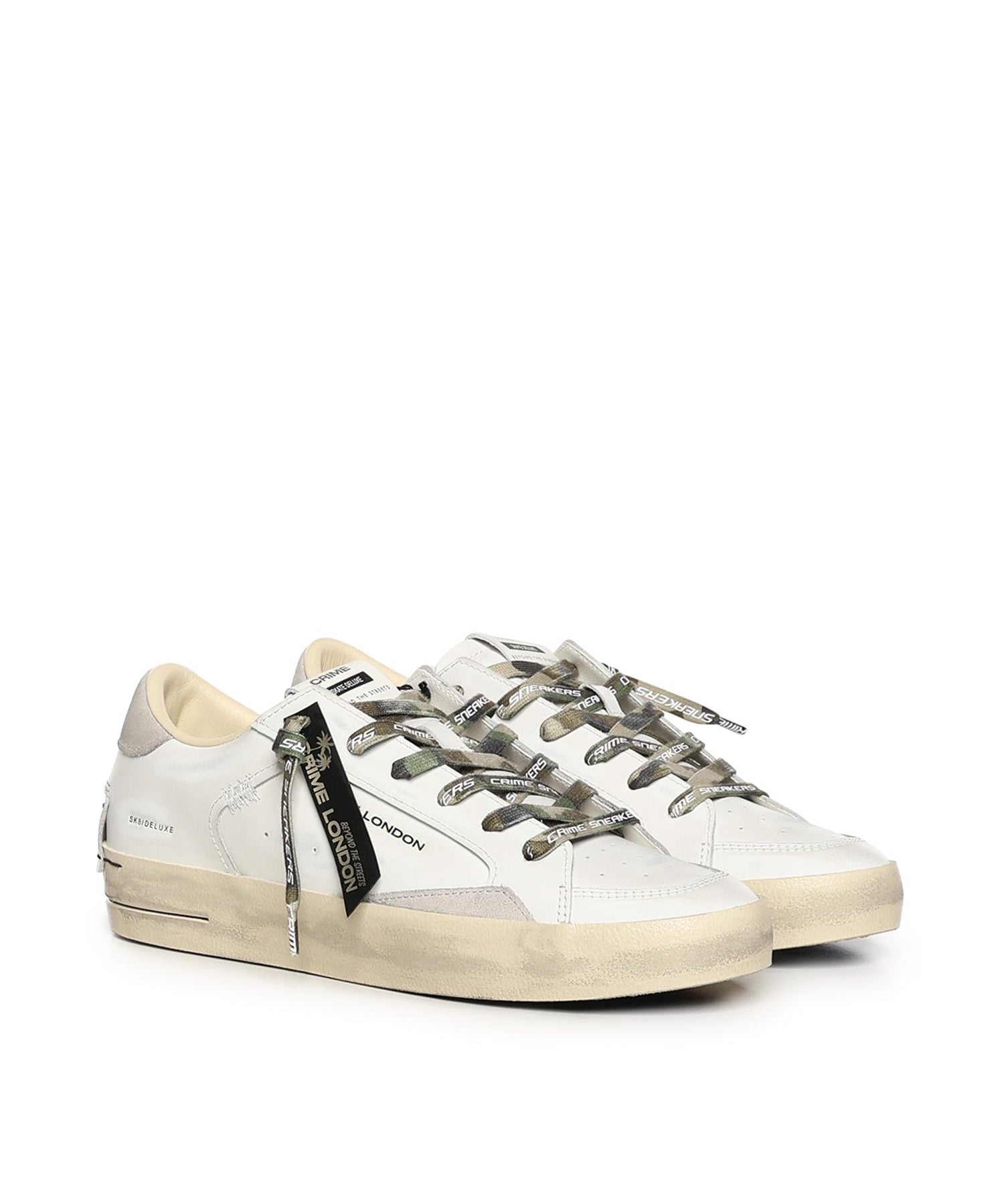 Sneaker Sk8 Deluxe<BR/> 19108PP8B WHITE CRIME LONDON 