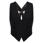 Gilet in tela bistretch DJ857 TS0009D999 DONDUP 