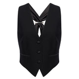 Gilet in tela bistretch DJ857 TS0009D999 DONDUP 