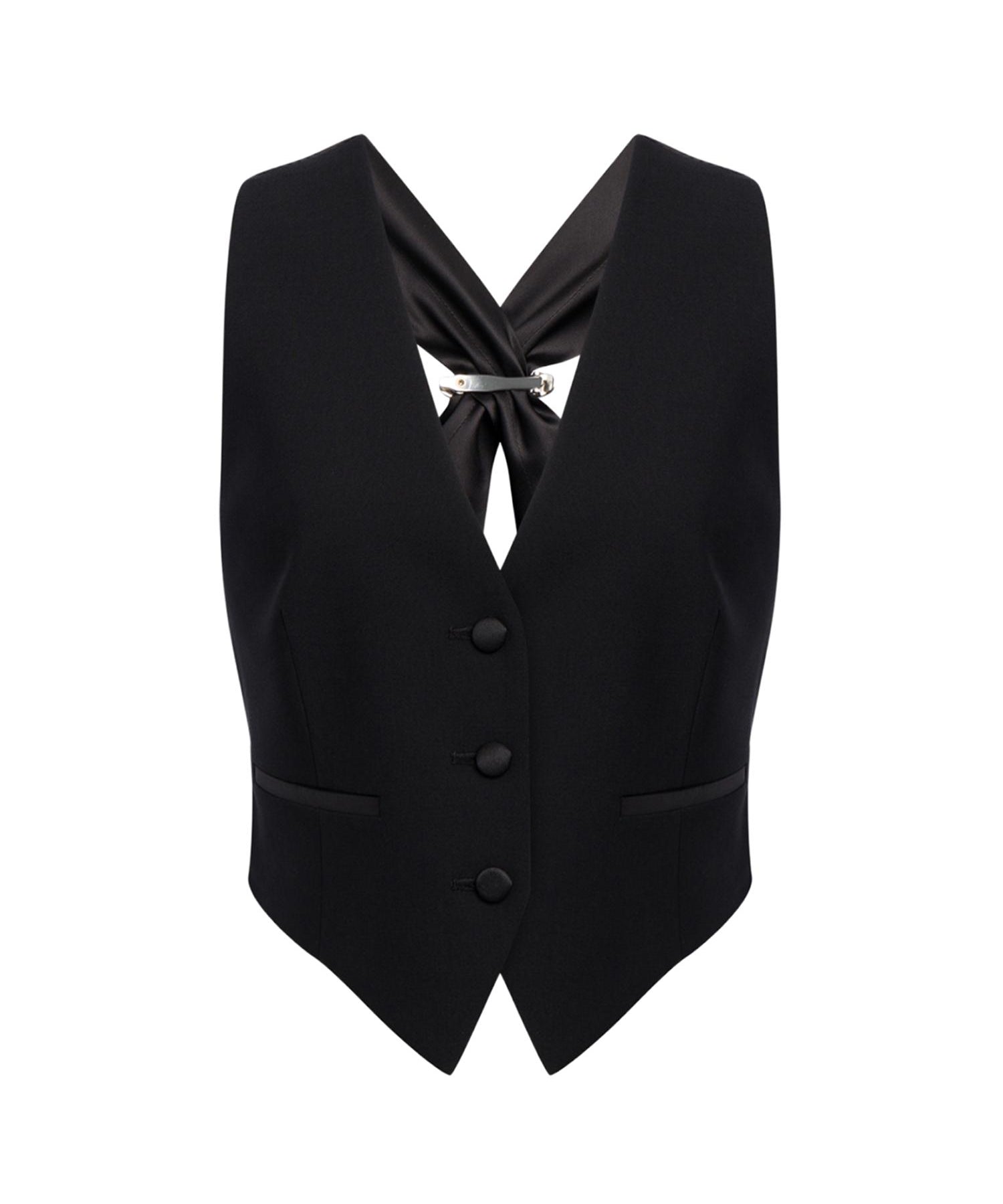 Gilet in tela bistretch DJ857 TS0009D999 DONDUP 