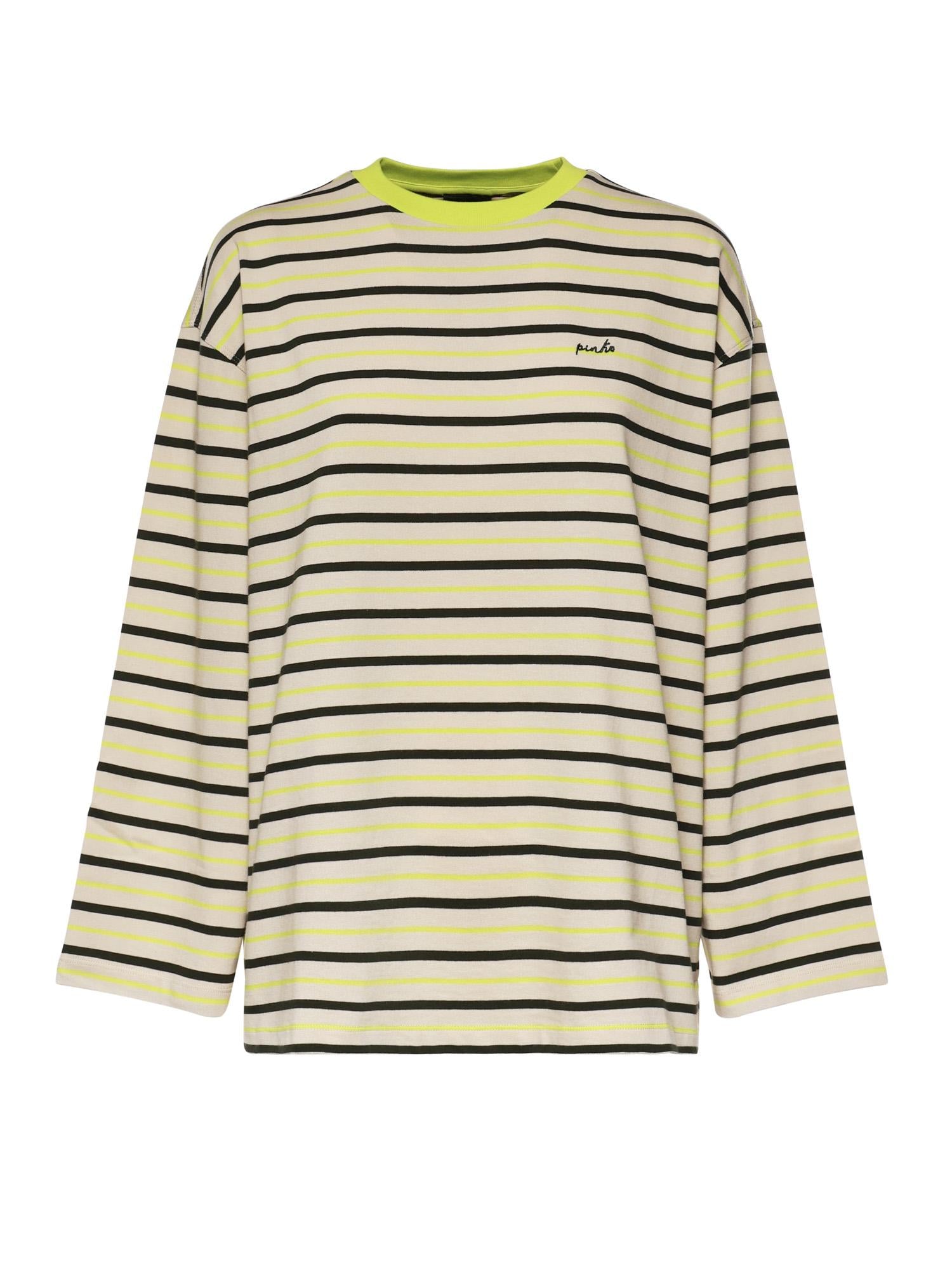 Maglia a righe con ricamo 107728 A3MLCVT PINKO 