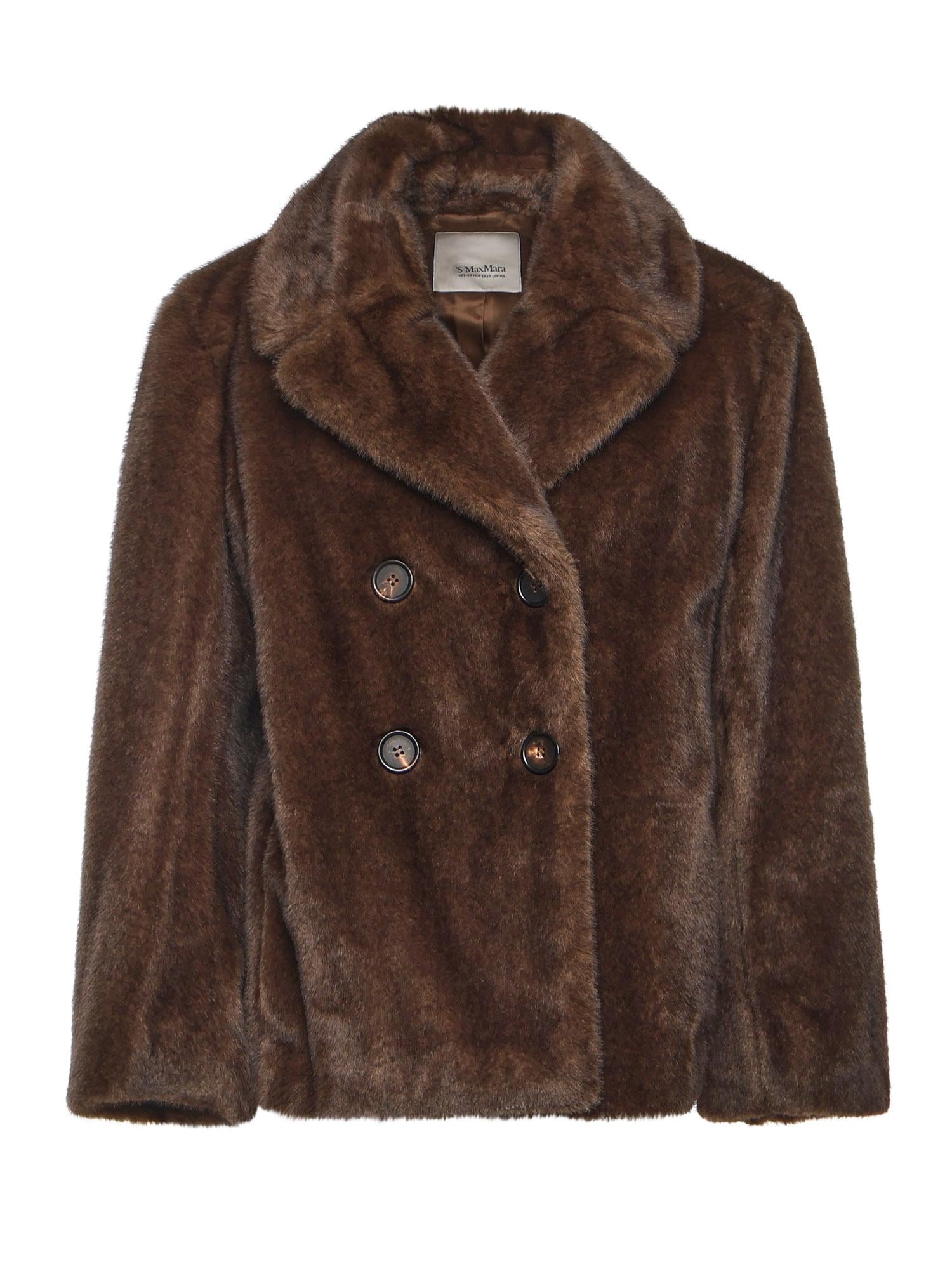 Giacca doppiopetto dalla texture soffice 2529456013600 001 'S MAX MARA 