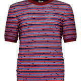 T-Shirt a righe in cotone 811528 V4WU04510 BOTTEGA VENETA 