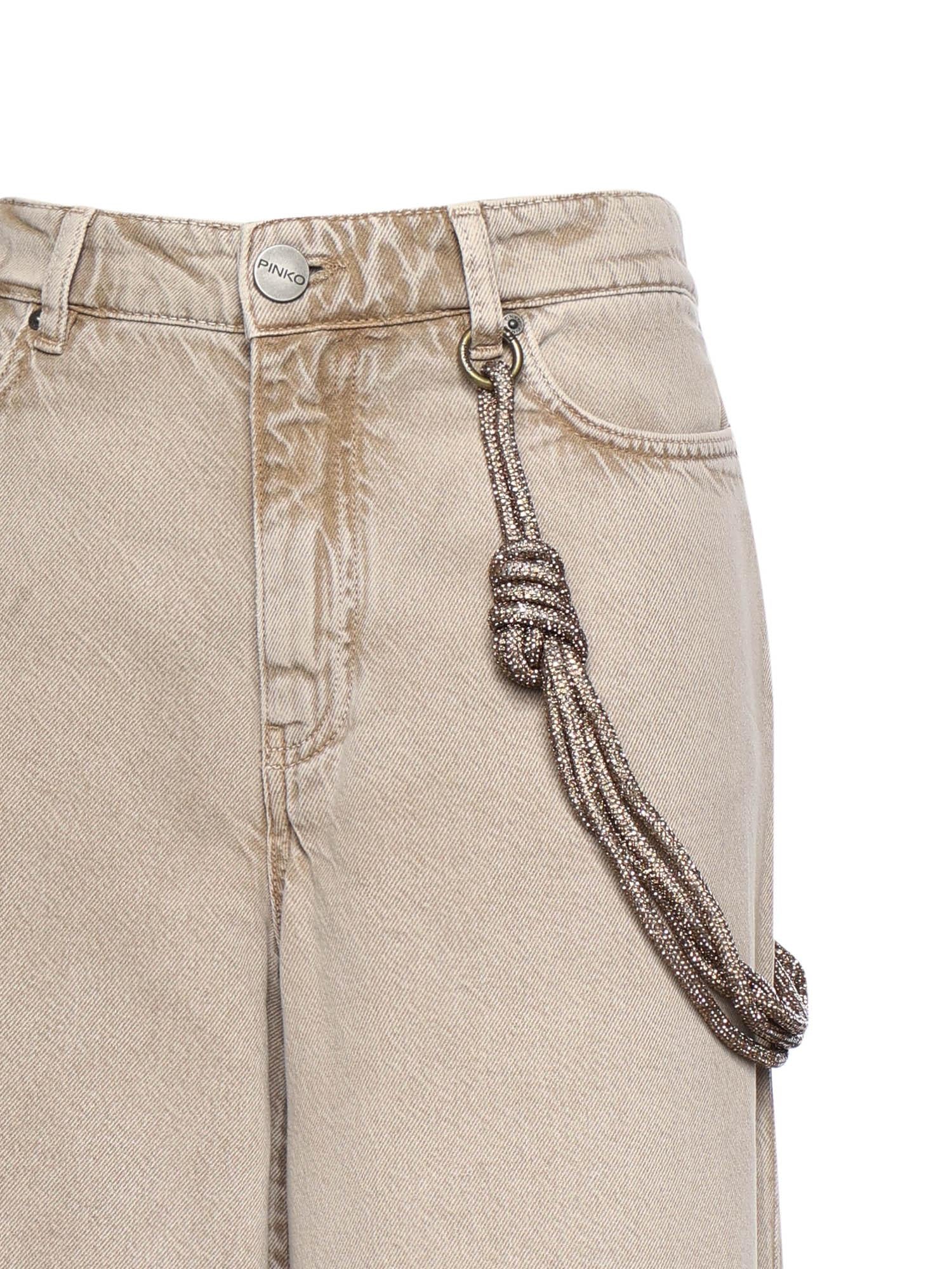 Jeans con corda gioiello 104601 A33RC88 PINKO 