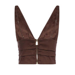 Top Rubye in lino 106567 A34IL78 PINKO 