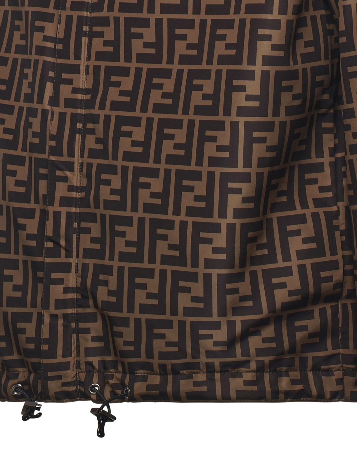 Giacca a vento reversibile in nylon FAA615 A79NF13IZ FENDI 