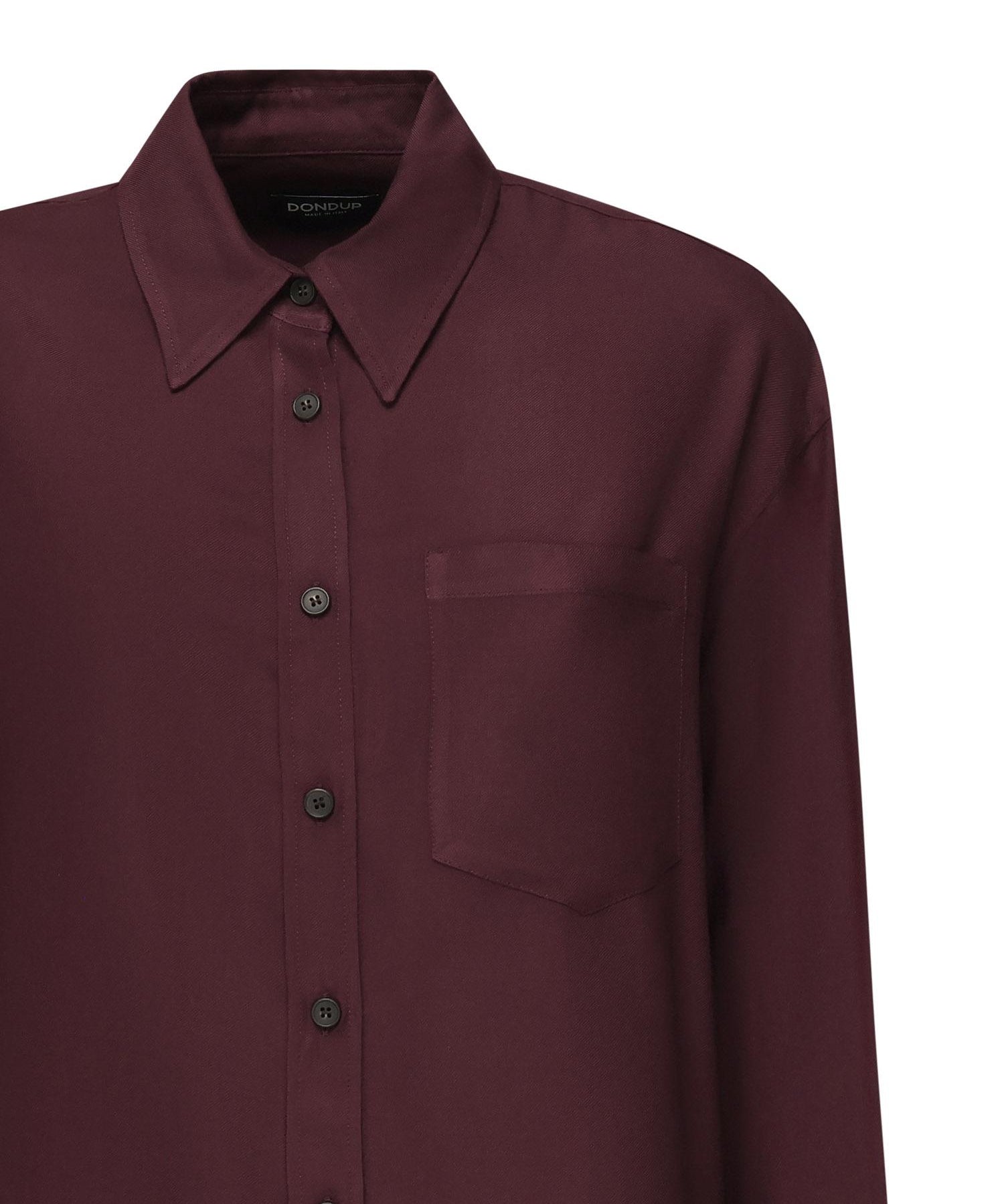Camicia in levantina di viscosa DC375 IF0044D002O527 DONDUP 