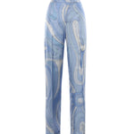 Pantaloni in seta stampa Marmo 6HRT12 6H761005 PUCCI 