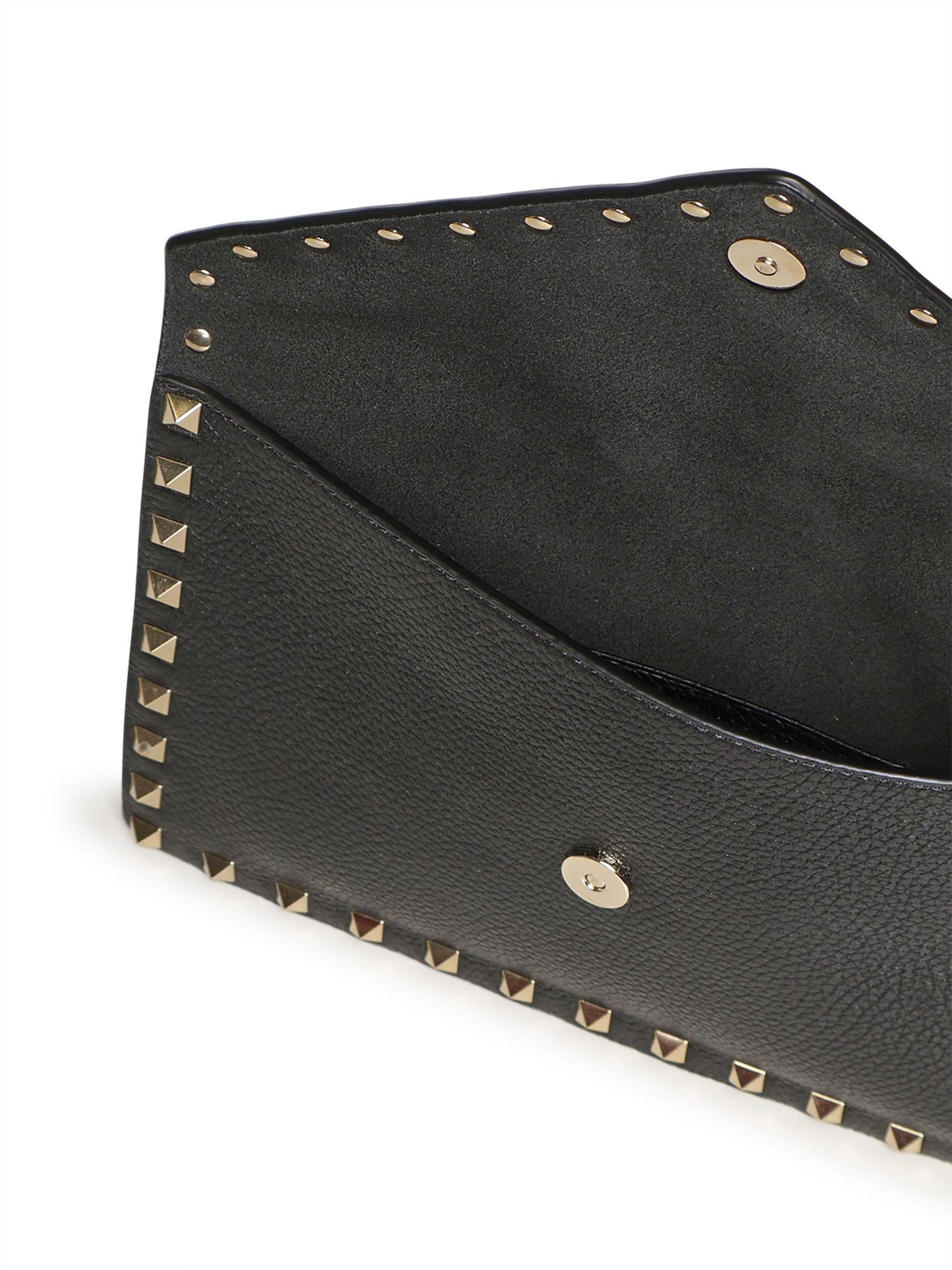 Pouch Rockstud in vitello granato 8W2P0P87 VSH0NO VALENTINO GARAVANI 