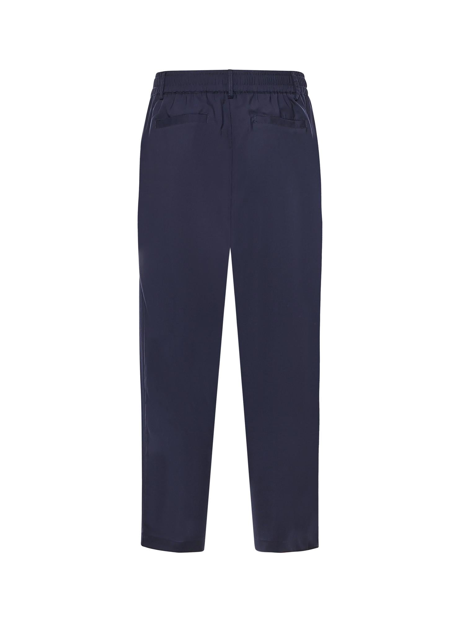 Pantaloni Astro in gabardine di misto lana ASTRO BLU GIULIANO GALIANO 