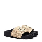 Slippers Elyse in gomma e rafia 810387 AFACL08536 STELLA McCARTNEY 
