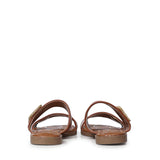 Sandali flat Cassie con logo 73SC9XW01 CASSIE FLATNATURALE/CUOIO V° 73 