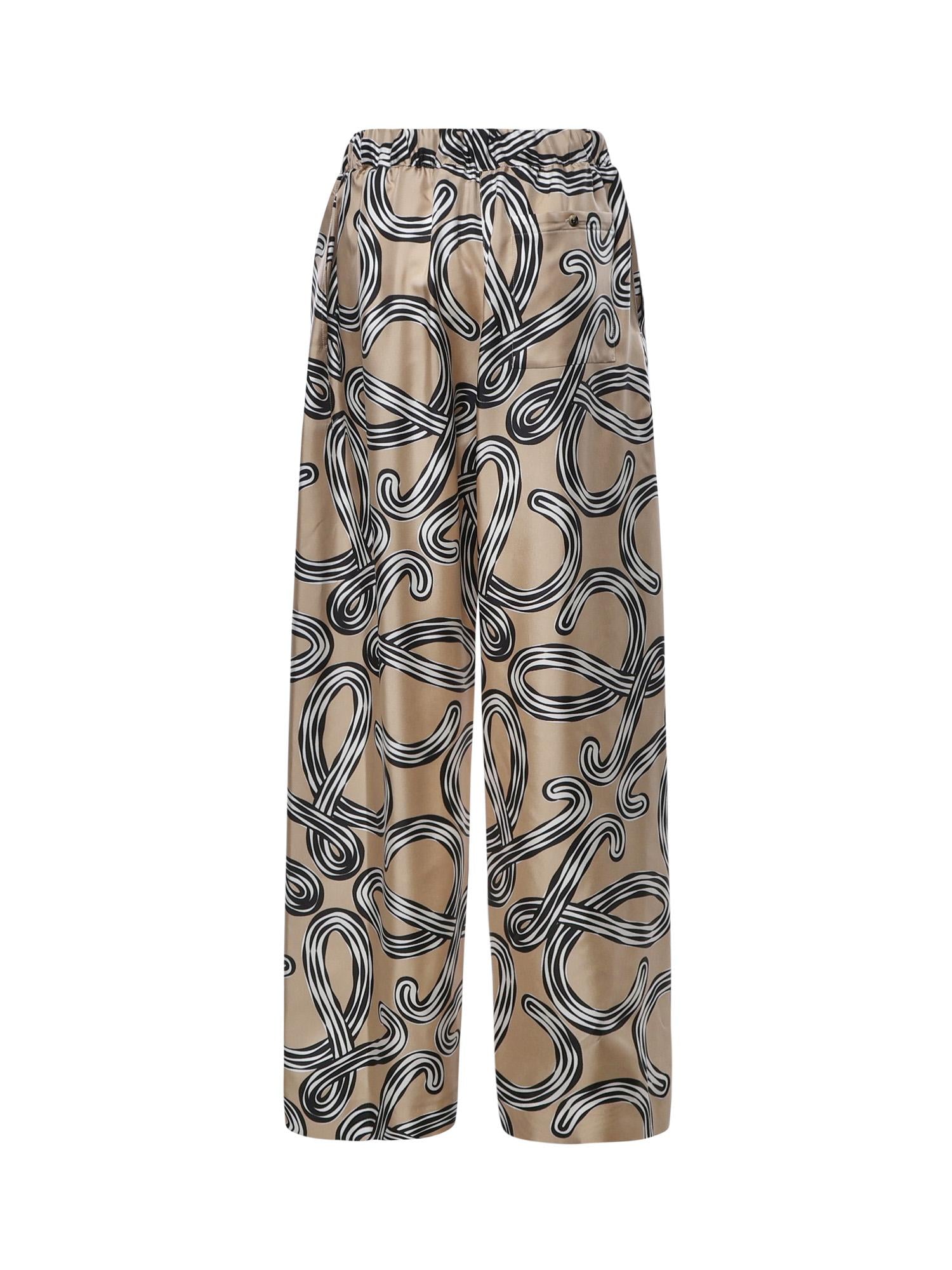 Pantaloni elasticizzati in seta S616Y04XA5 2152 LOEWE 